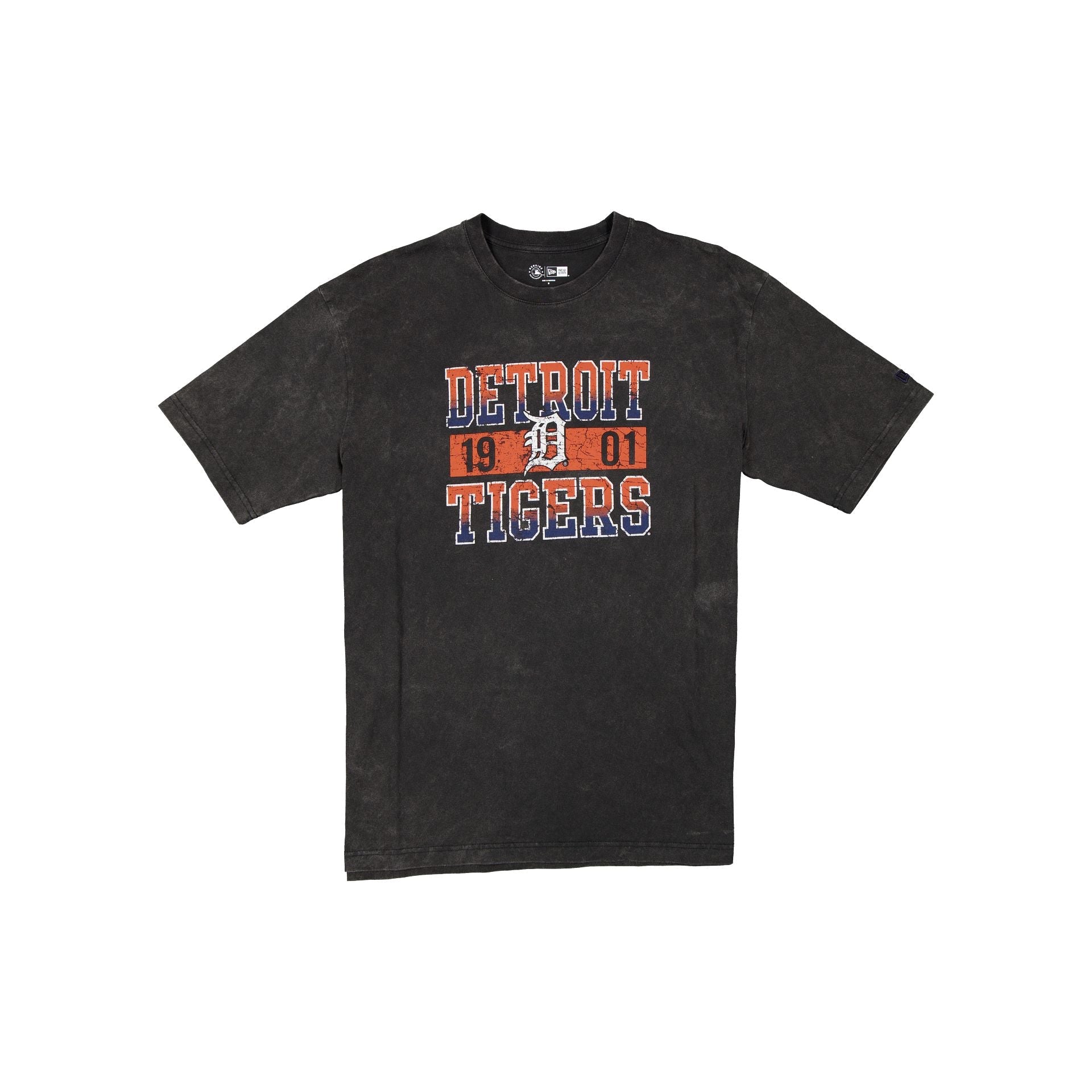 Detroit Tigers Oversized Washed Black T-Shirt
