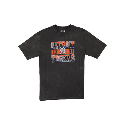 Detroit Tigers Oversized Washed Black T-Shirt