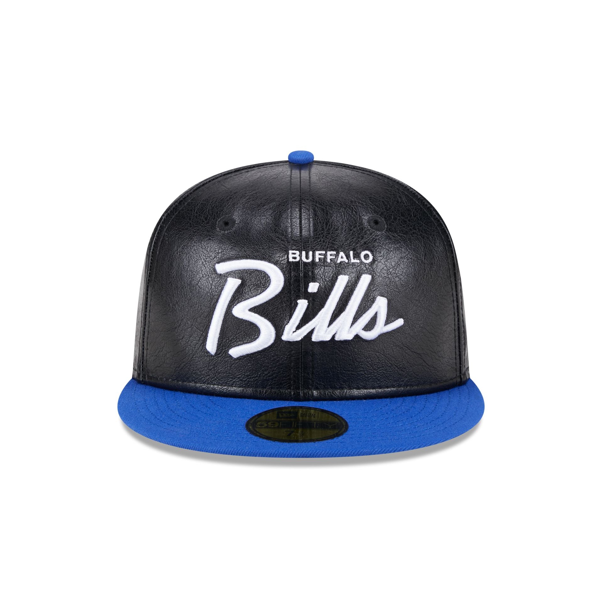 Buffalo Bills Faux Leather Crown 59FIFTY Fitted Hat