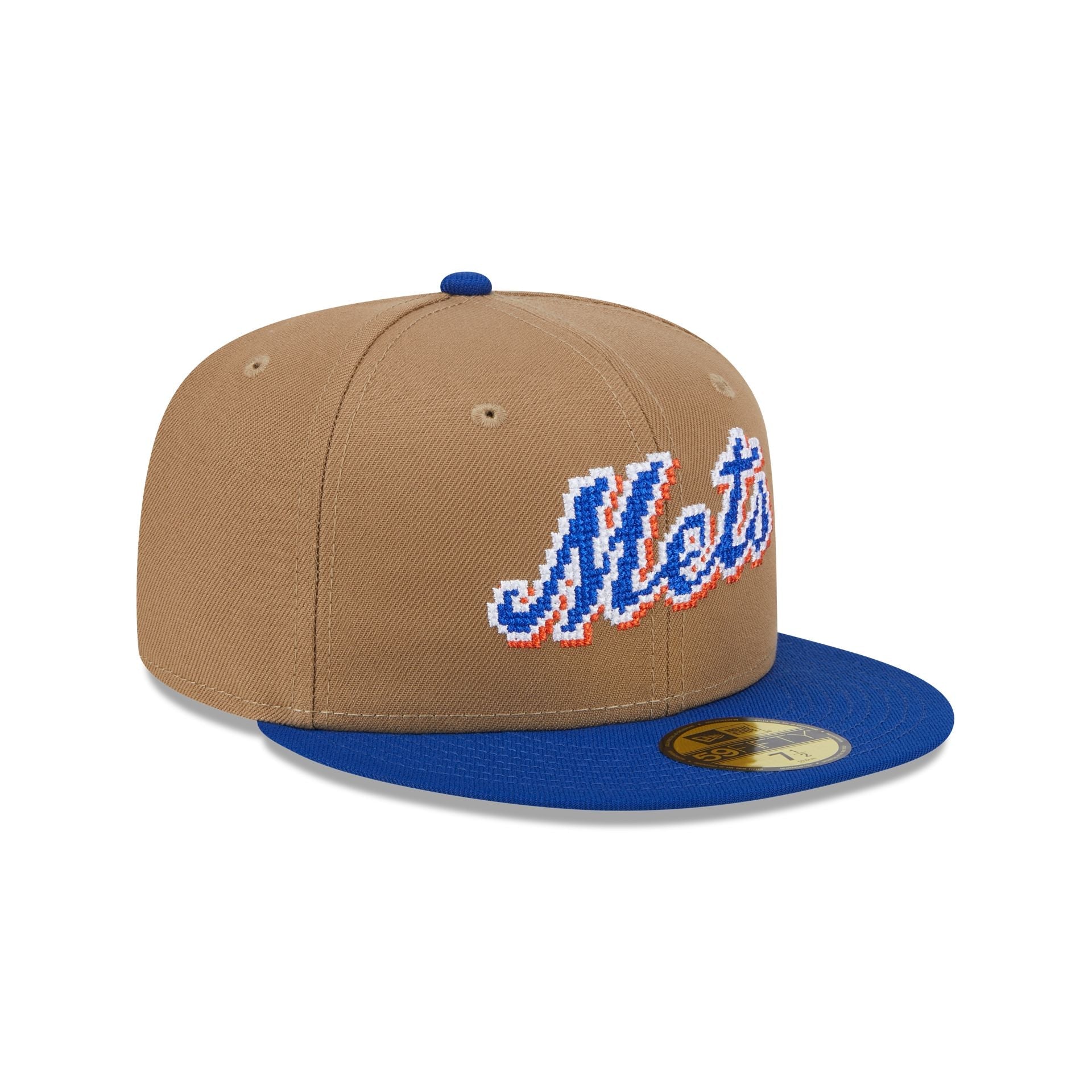 New York Mets Classic 8-Bit Wordmark 59FIFTY Fitted Hat