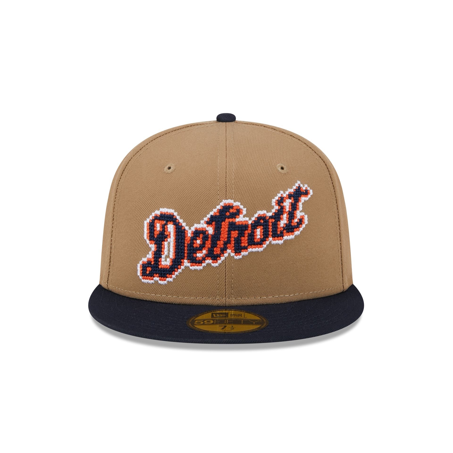Detroit Tigers Classic 8-Bit Wordmark 59FIFTY Fitted Hat