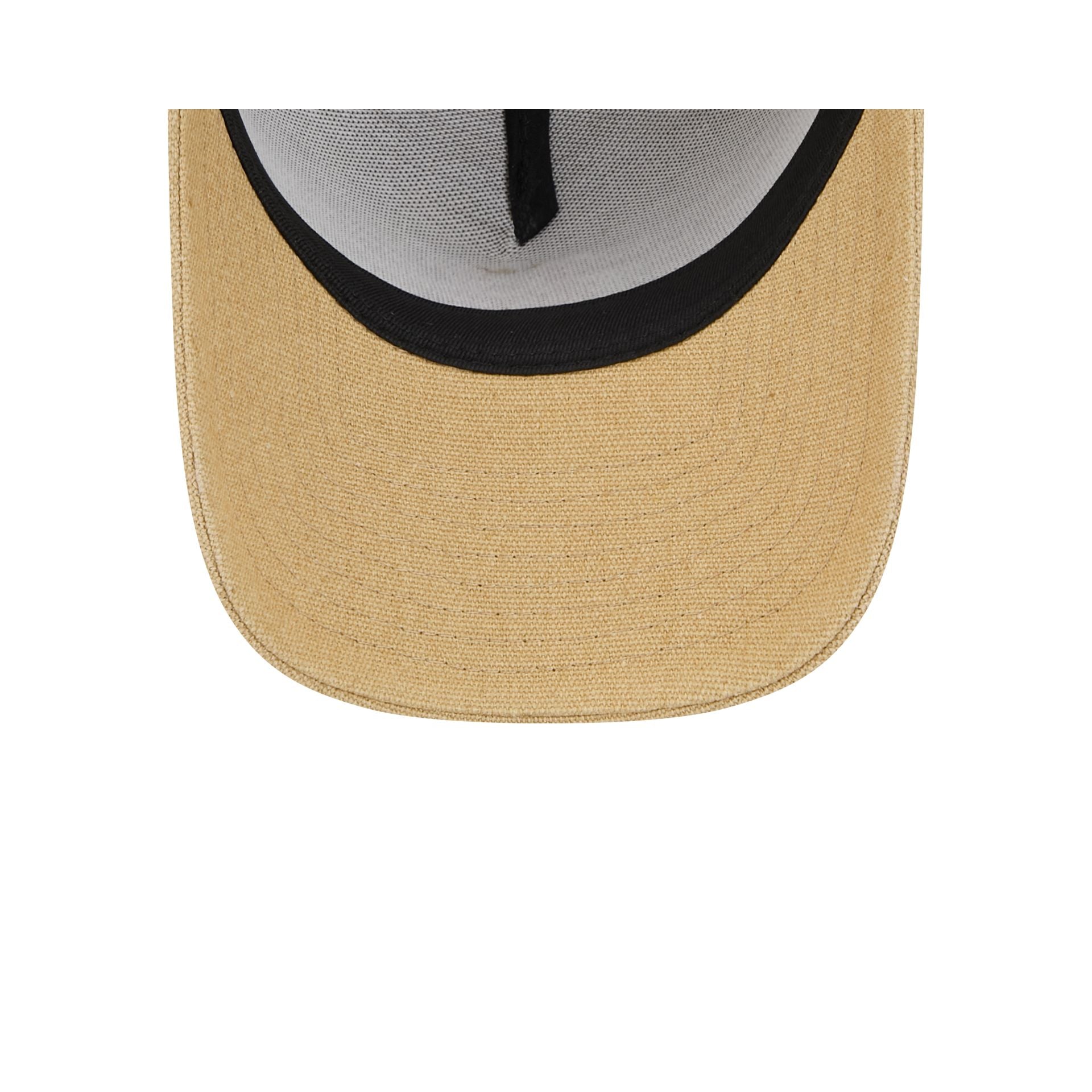 New York Mets Logo Essentials Khaki 9FORTY A-Frame Snapback Hat