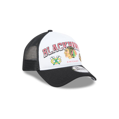 Chicago Blackhawks Sport Classics 9FORTY A-Frame Trucker Hat
