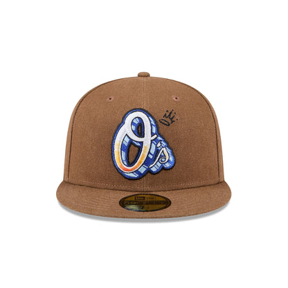 Baltimore Orioles Logo Scribble 59FIFTY Fitted Hat