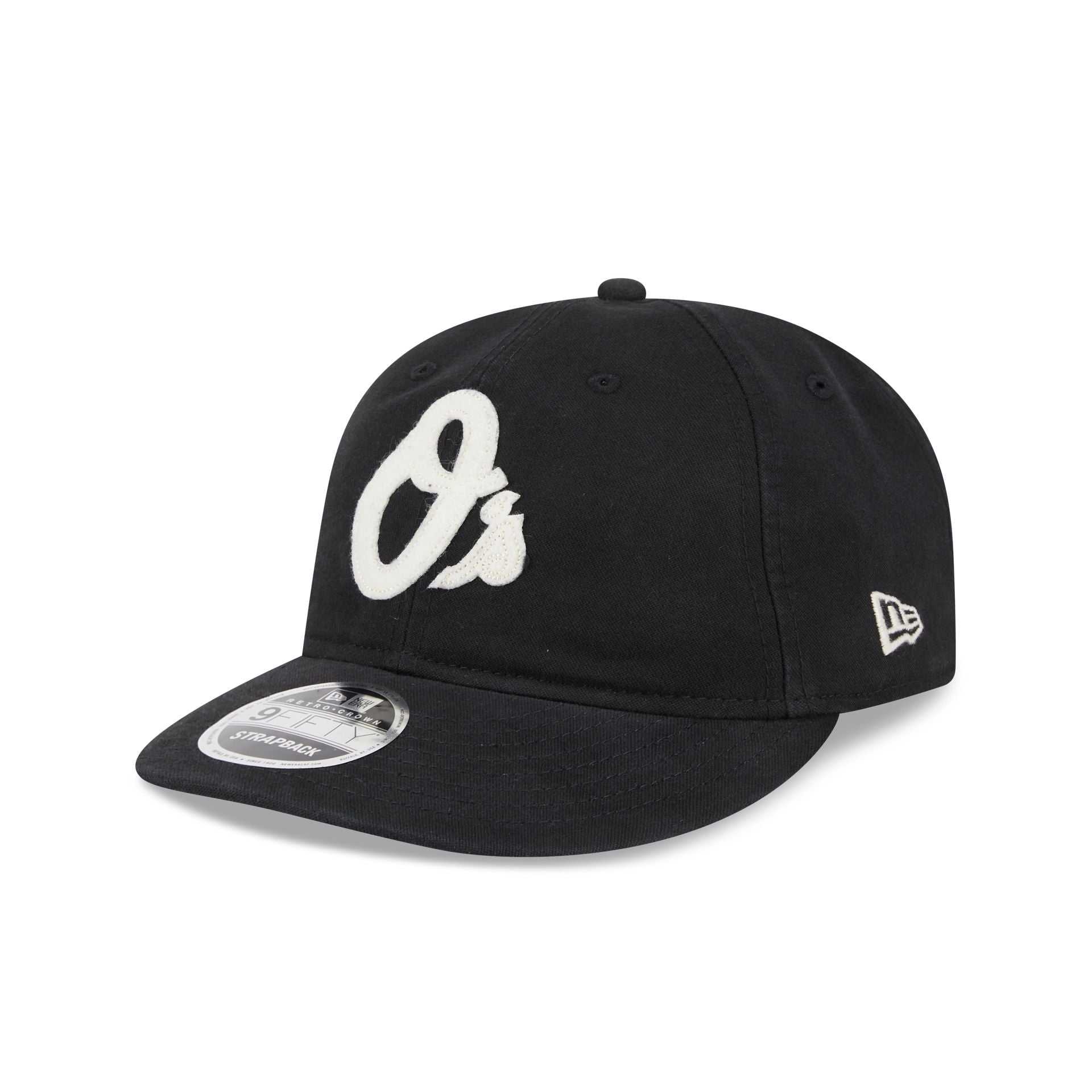 Baltimore Orioles Canvas Felt Retro Crown 9FIFTY Strapback Hat