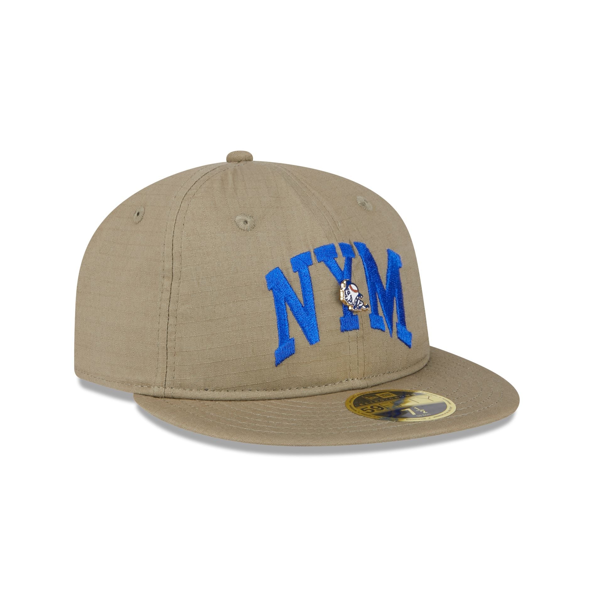 New York Mets Logo Pin Retro Crown 59FIFTY Fitted Hat