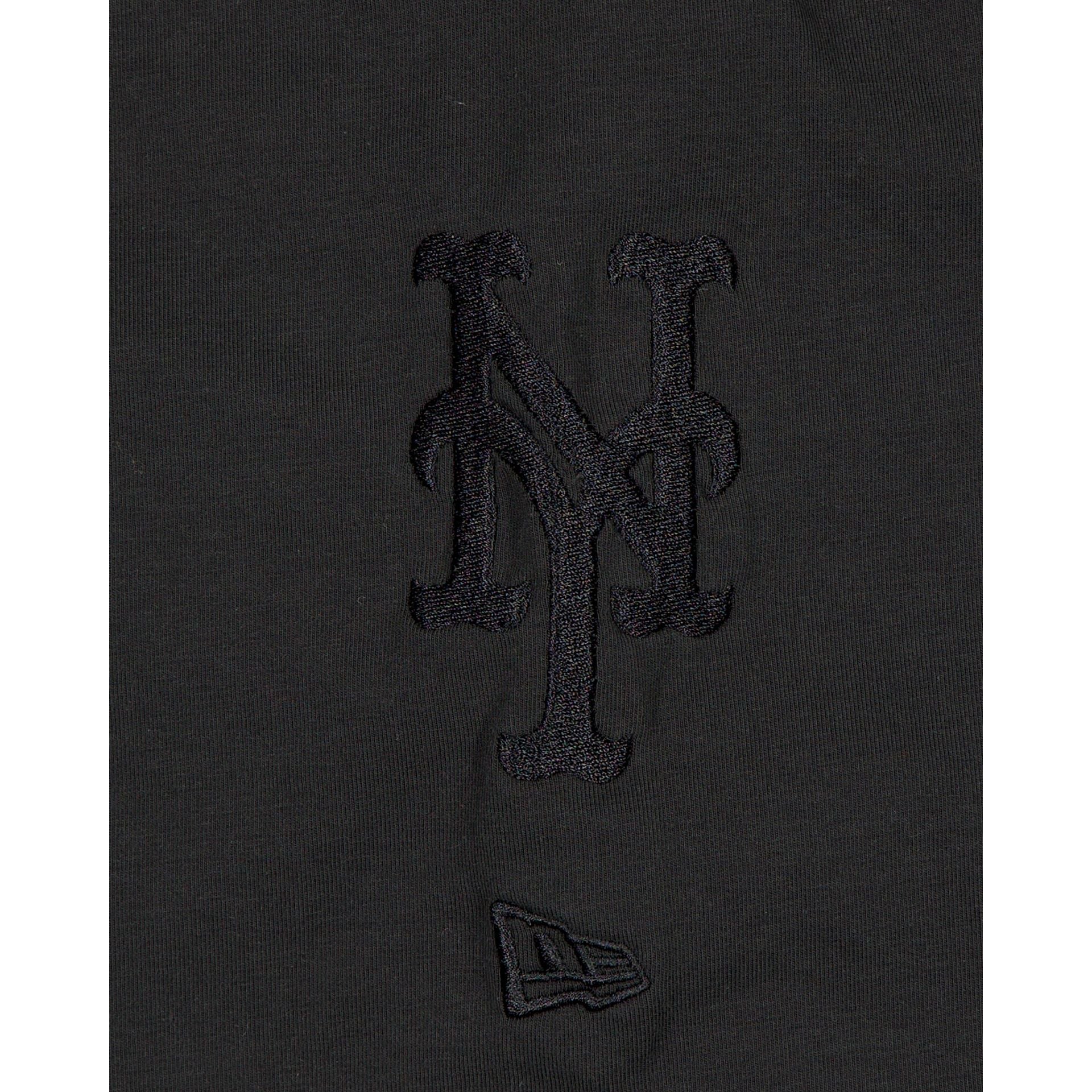 New York Mets Black on Black Logo Select Hoodie