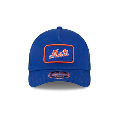 New York Mets Tonal Patch 9FORTY M-Crown A-Frame Trucker Hat
