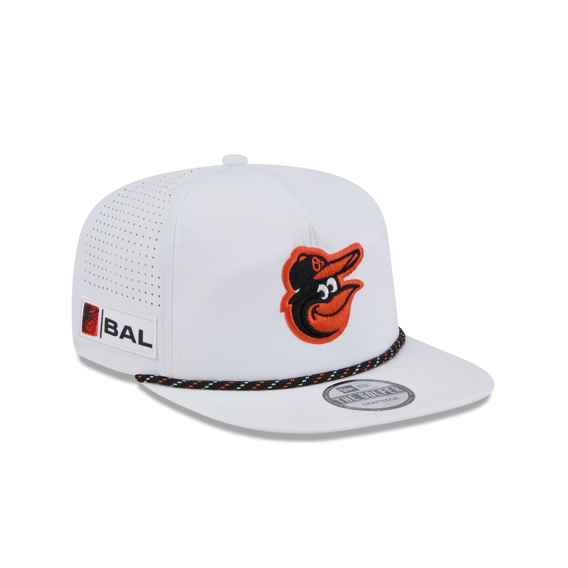 Baltimore Orioles Optic White Performance Rope Golfer Hat