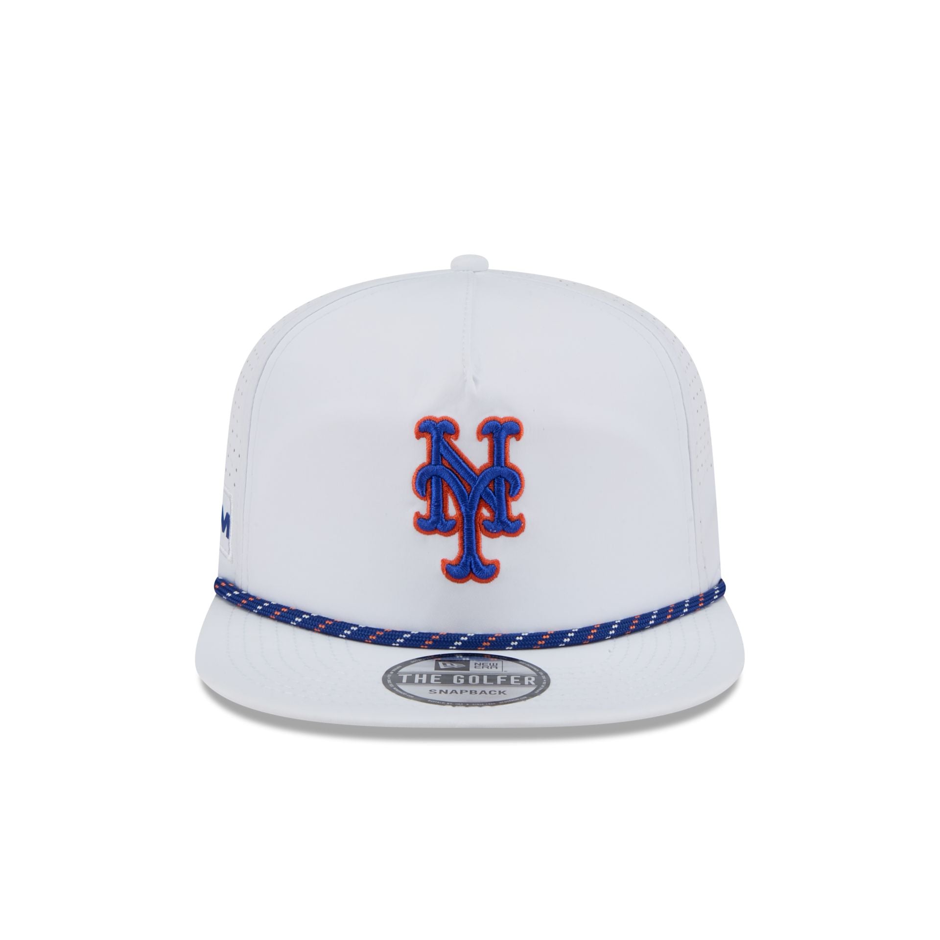 New York Mets Optic White Performance Rope Golfer Hat