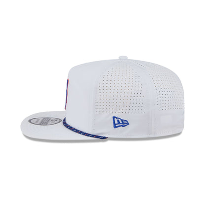 New York Mets Optic White Performance Rope Golfer Hat