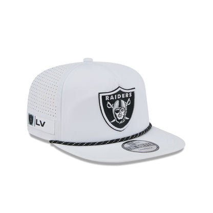 Las Vegas Raiders Optic White Performance Rope Golfer Hat