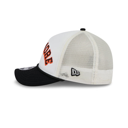 Baltimore Orioles Chrome Arch 9FORTY M-Crown A-Frame Trucker Hat