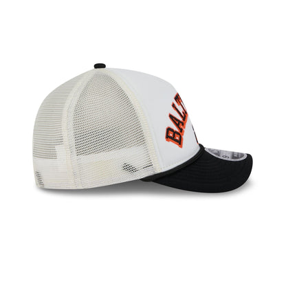 Baltimore Orioles Chrome Arch 9FORTY M-Crown A-Frame Trucker Hat