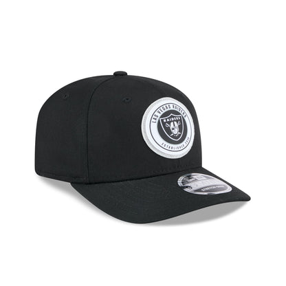 Las Vegas Raiders Circle Patch 9SEVENTY Stretch-Snap Hat