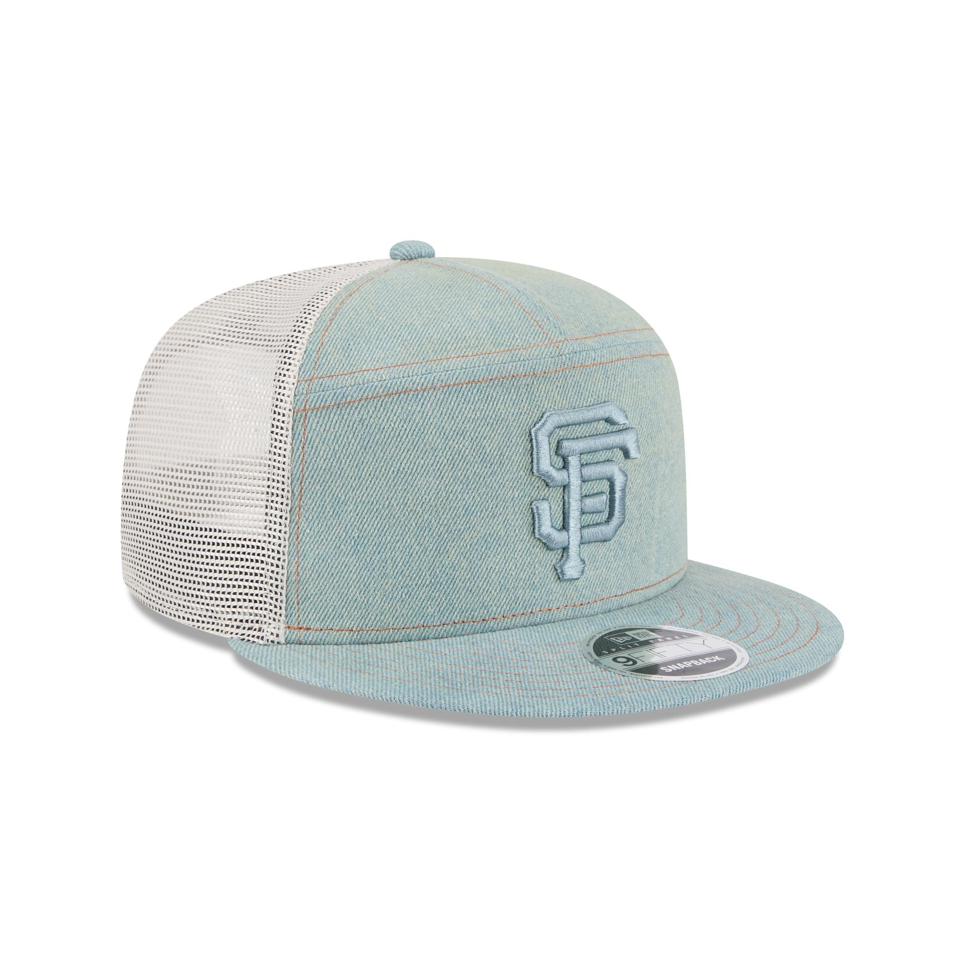 San Francisco Giants Denim Split Panel 9FIFTY Trucker Hat
