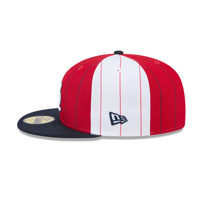 St. Louis Cardinals Pinstripe League Pin 59FIFTY Fitted Hat