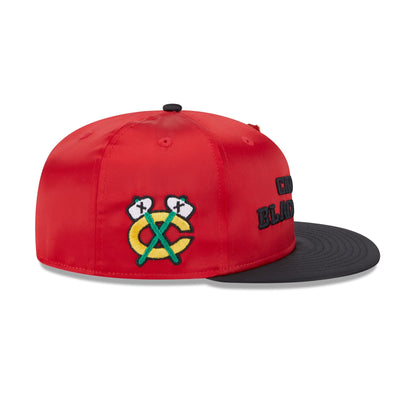 Chicago Blackhawks Spring Satin 59FIFTY Fitted Hat