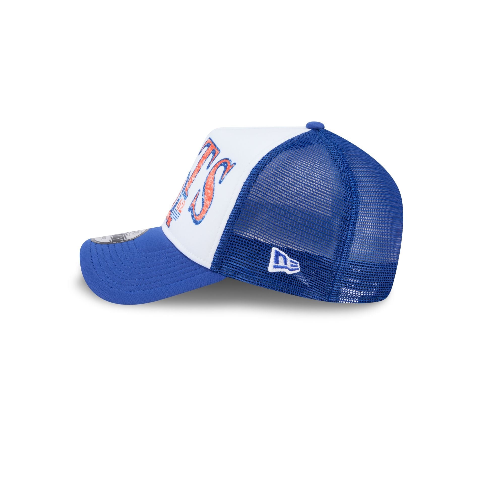 New York Mets Distressed 9FORTY A-Frame Trucker Hat