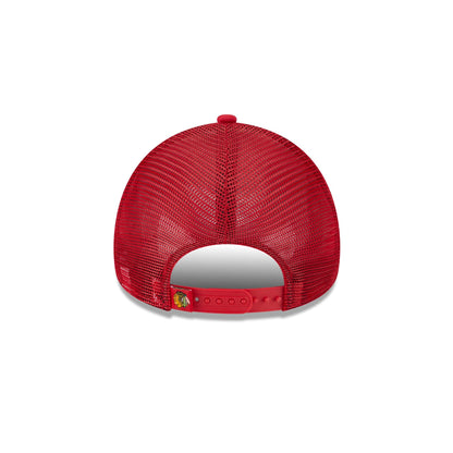 Chicago Blackhawks Distressed 9FORTY A-Frame Trucker Hat