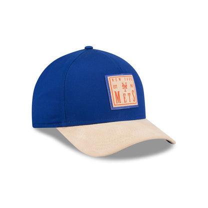New York Mets Suede Patch 9FORTY M-Crown A-Frame Adjustable Hat