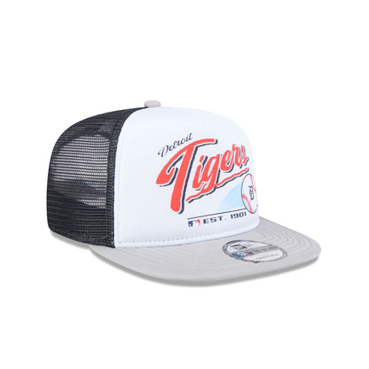 Detroit Tigers Retro Script 9FIFTY A-Frame Trucker Hat