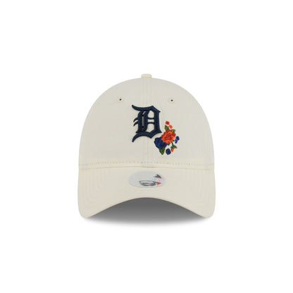 Detroit Tigers Women's Floral Stitch 9TWENTY Adjustable Hat
