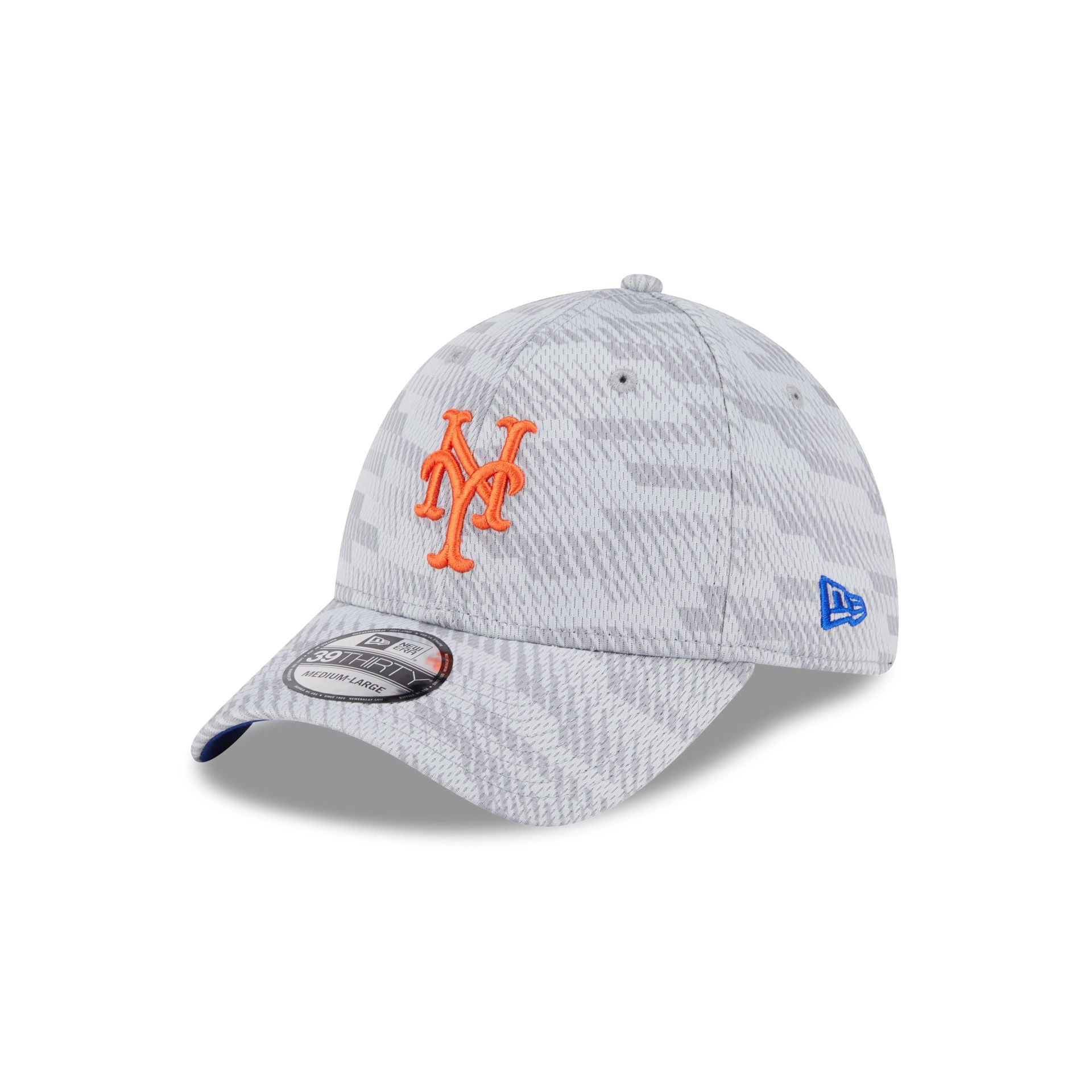 New York Mets 2025 Clubhouse Gray 39THIRTY Stretch Fit