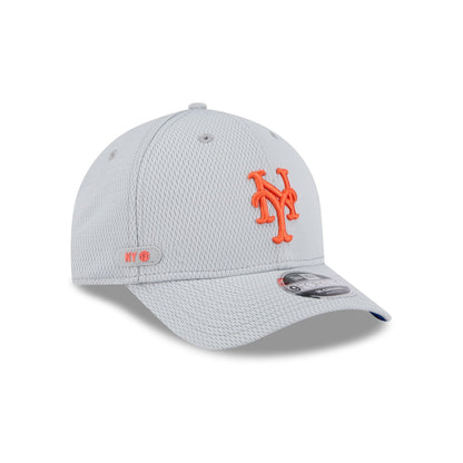 New York Mets 2025 Clubhouse Gray Kids 9FORTY M-Crown Snapback Hat