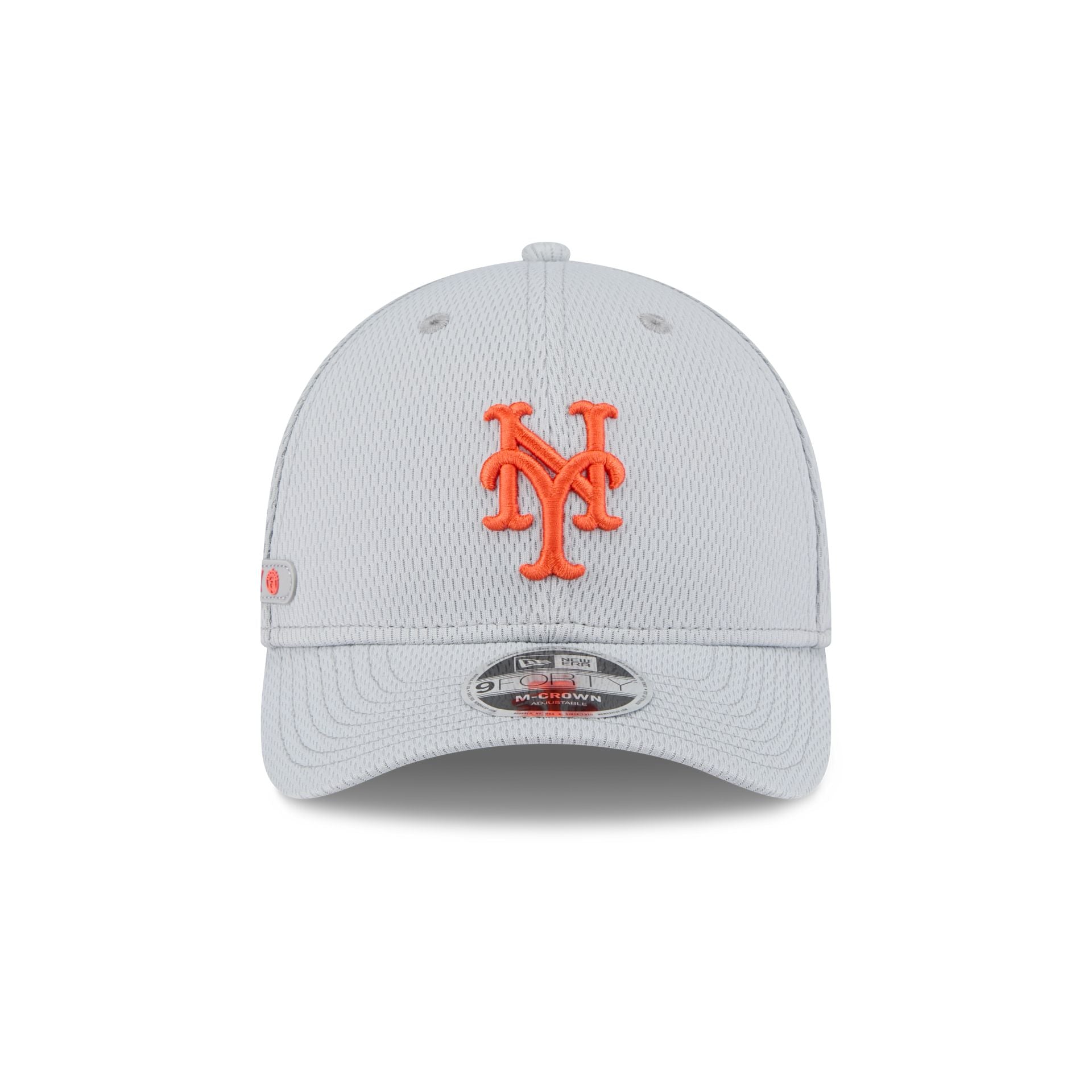 New York Mets 2025 Clubhouse Gray Kids 9FORTY M-Crown Snapback Hat