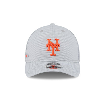 New York Mets 2025 Clubhouse Gray Kids 9FORTY M-Crown Snapback Hat