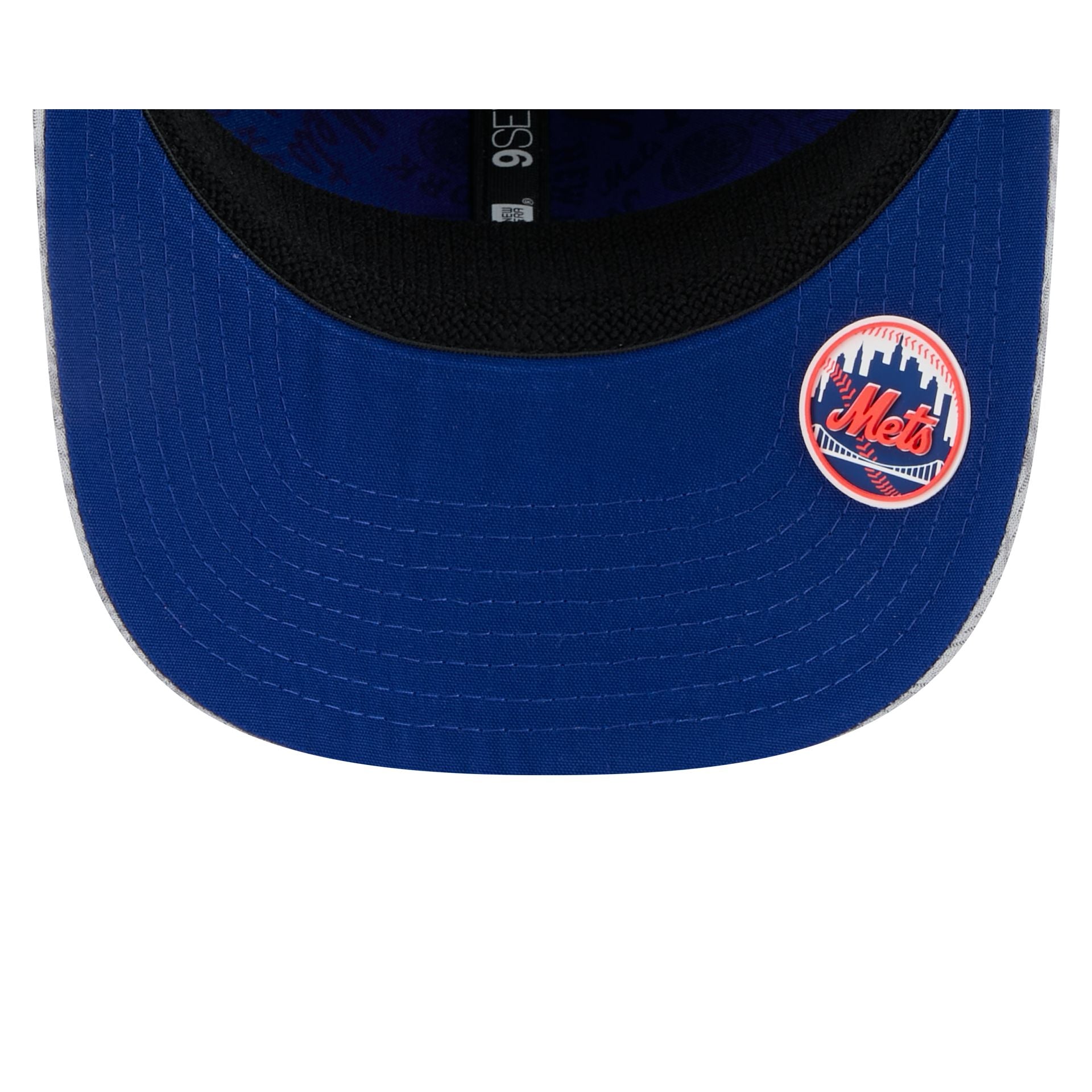 New York Mets 2025 Clubhouse Gray 9SEVENTY Stretch-Snap Hat