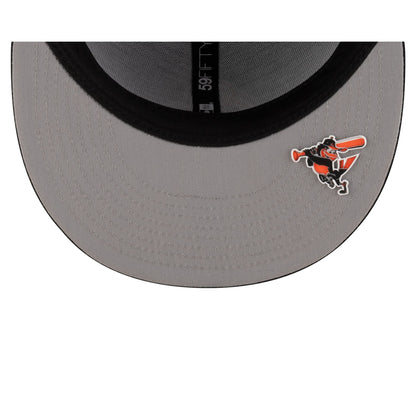 Baltimore Orioles 2025 Clubhouse Alt Black 59FIFTY Fitted Hat