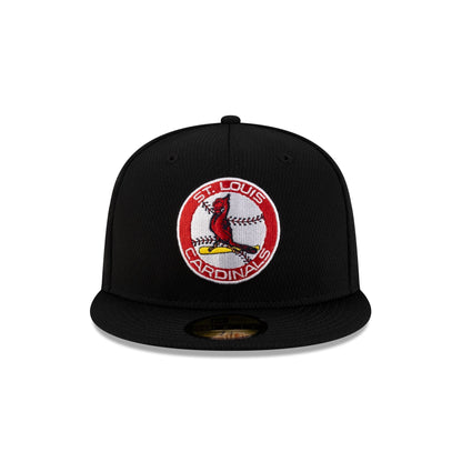 St. Louis Cardinals 2025 Clubhouse Alt Black 59FIFTY Fitted Hat