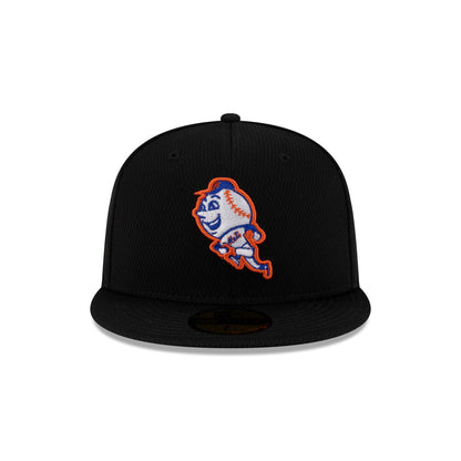 New York Mets 2025 Clubhouse Alt Black 59FIFTY Fitted Hat