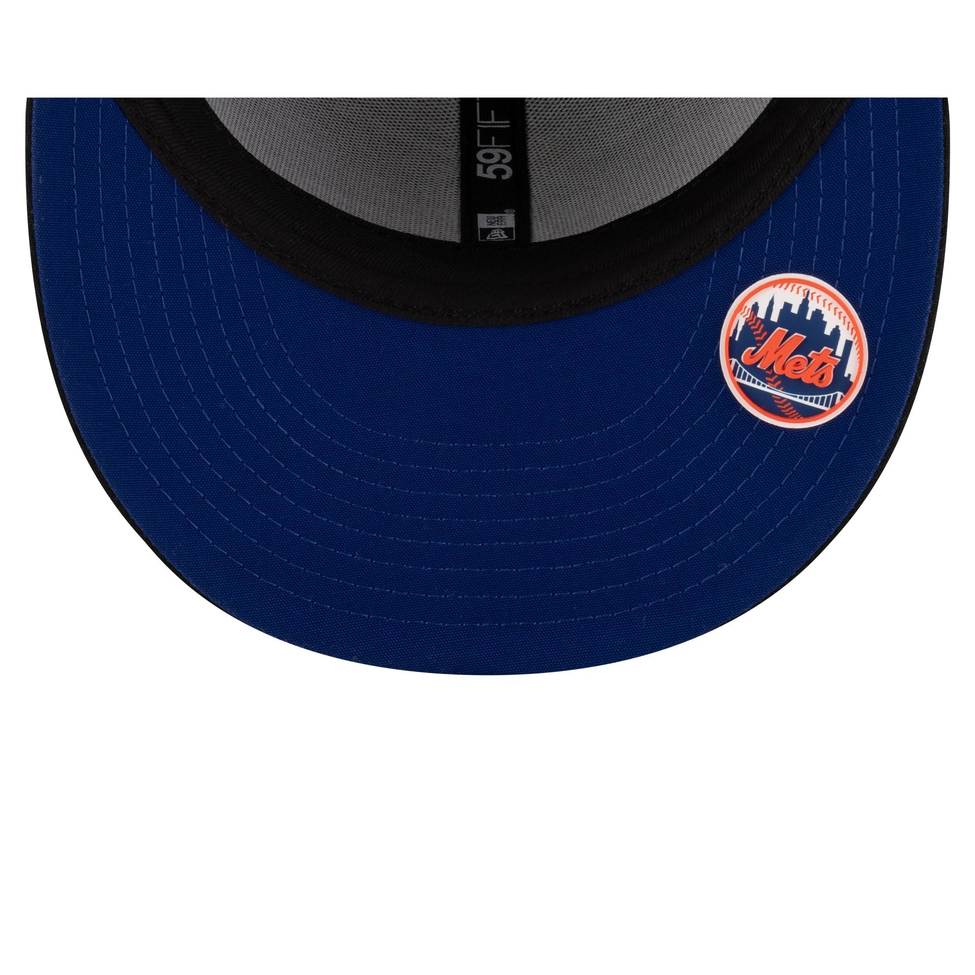 New York Mets 2025 Clubhouse Alt Black 59FIFTY Fitted Hat