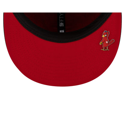 St. Louis Cardinals 2025 Clubhouse Black 59FIFTY Fitted Hat