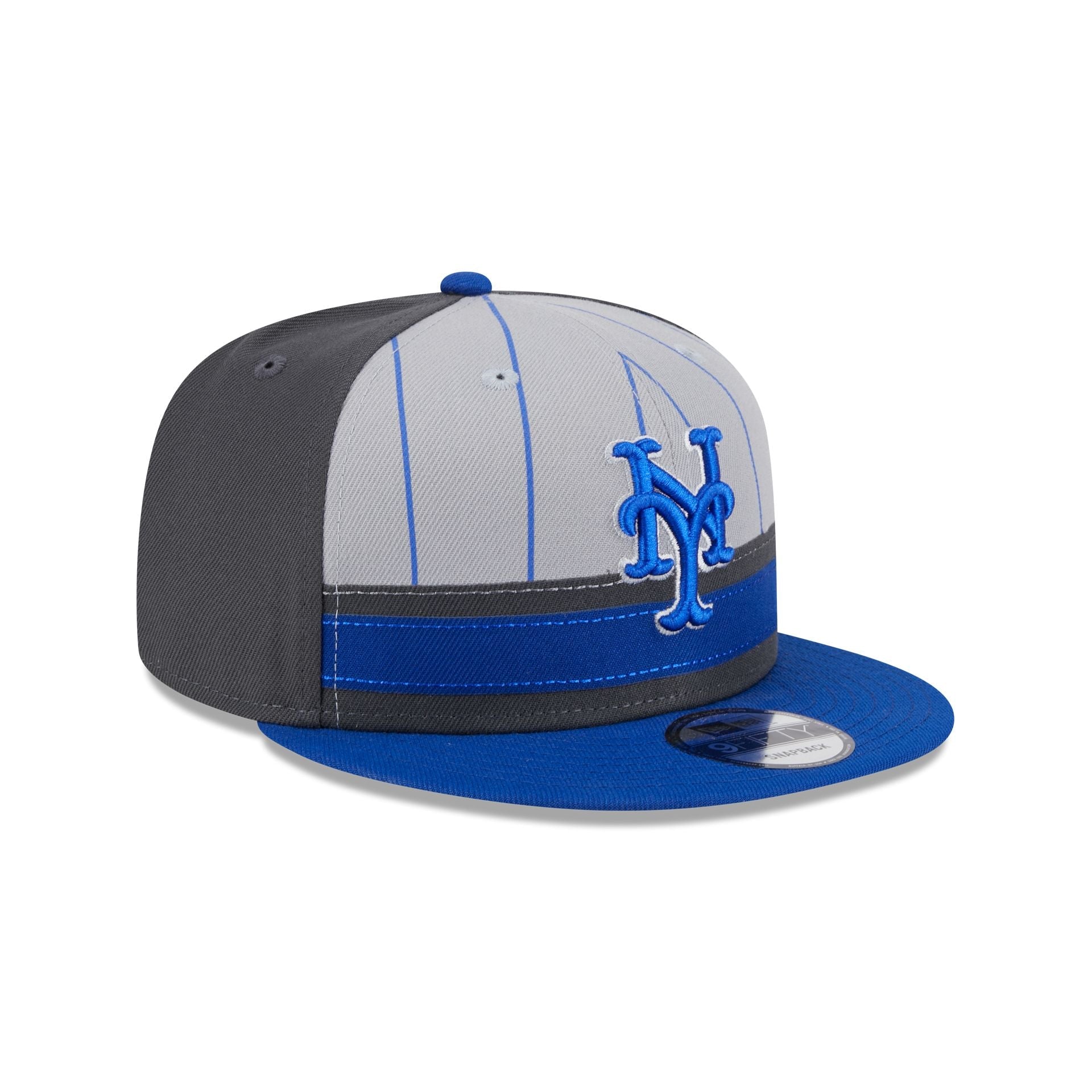 New York Mets 2025 Batting Practice Gray 9FIFTY Snapback Hat