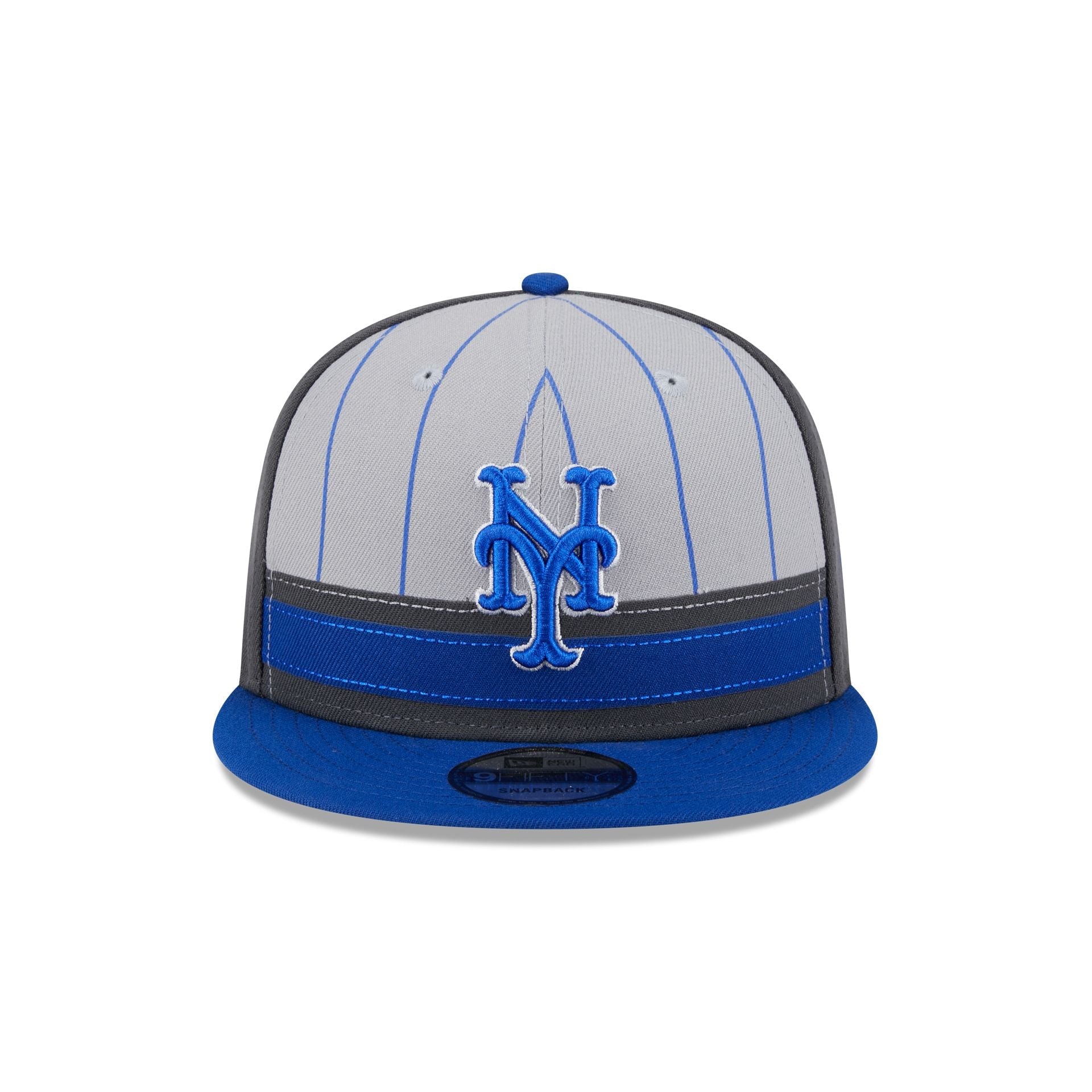 New York Mets 2025 Batting Practice Gray 9FIFTY Snapback Hat