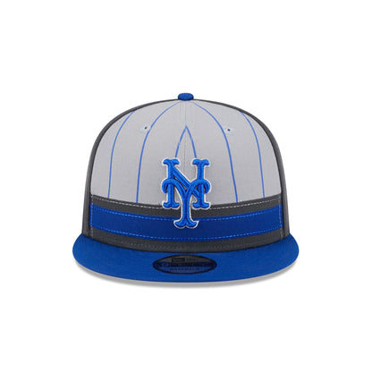 New York Mets 2025 Batting Practice Gray 9FIFTY Snapback Hat