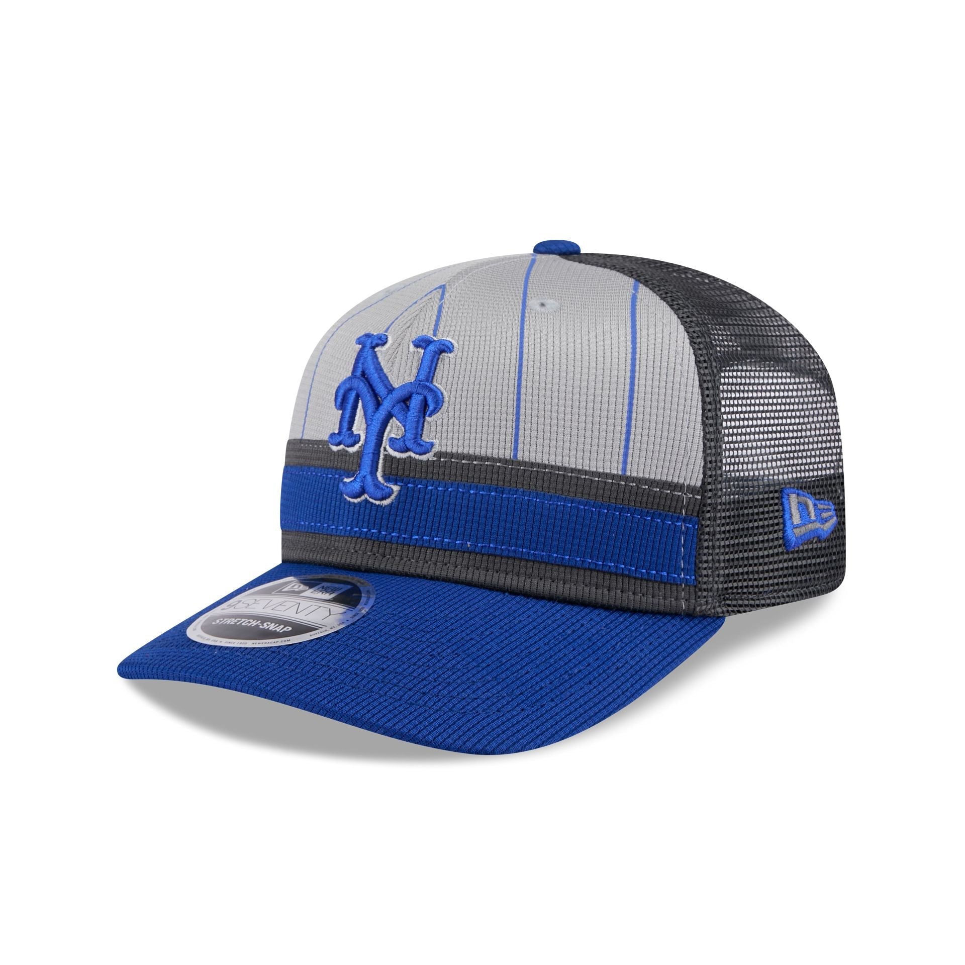 New York Mets 2025 Batting Practice Gray 9SEVENTY Trucker Hat