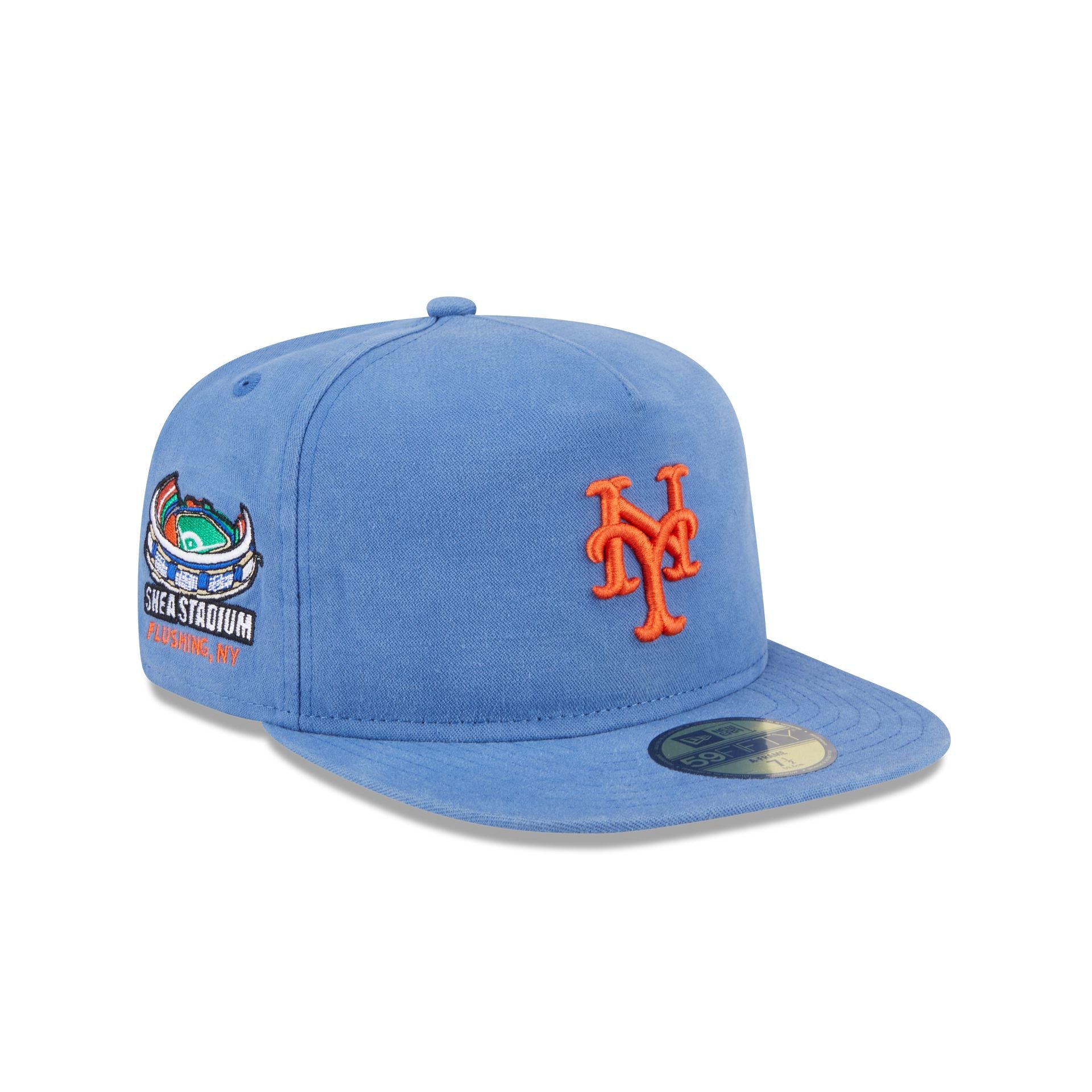 New York Mets Championship Side Flag 59FIFTY A-Frame Fitted Hat