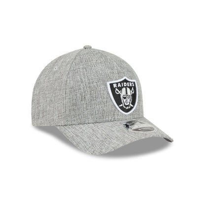 Las Vegas Raiders Cotton Weave Gray 9FORTY M-Crown A-Frame Snapback Hat
