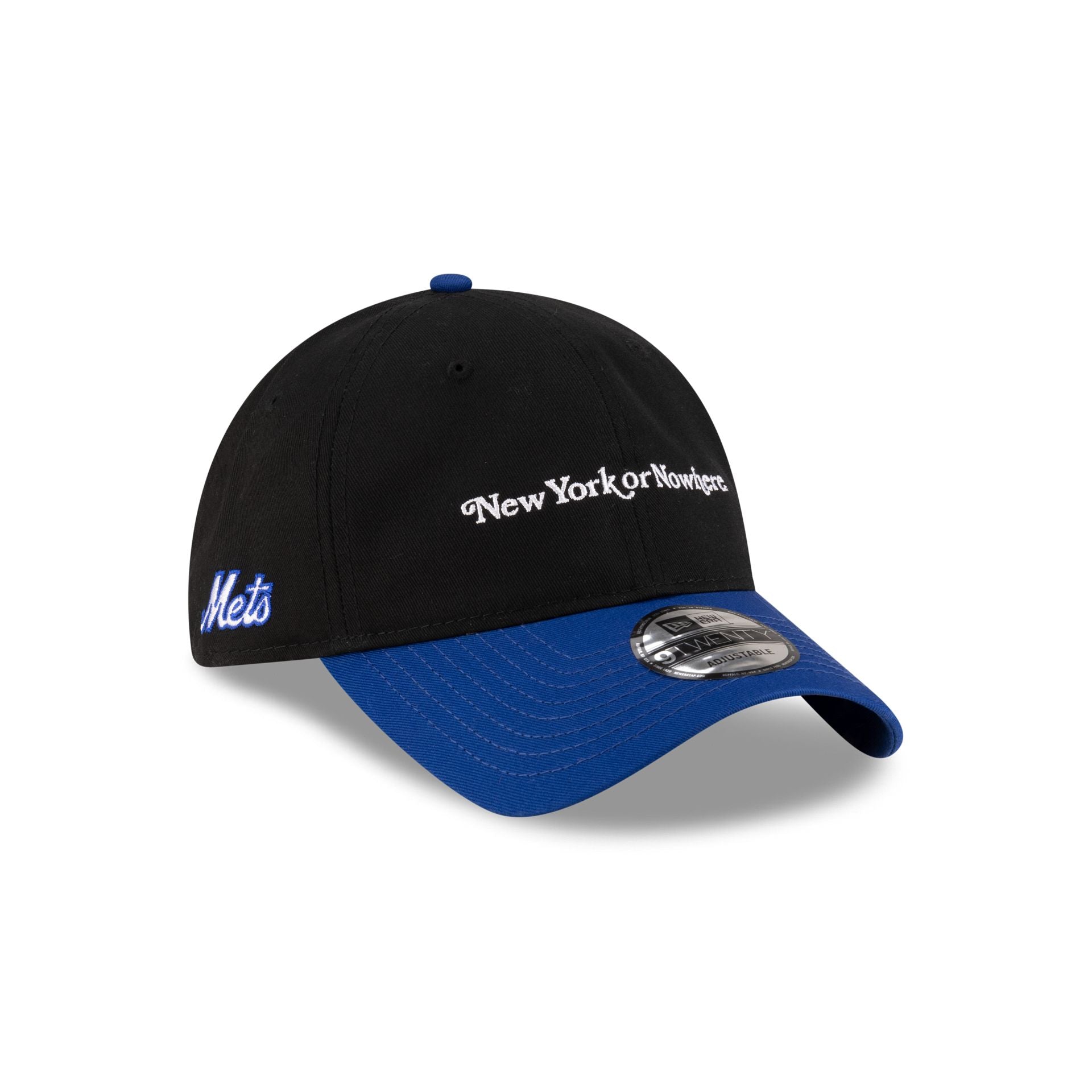 New York or Nowhere x New York Mets Black Wordmark 9TWENTY Adjustable Hat