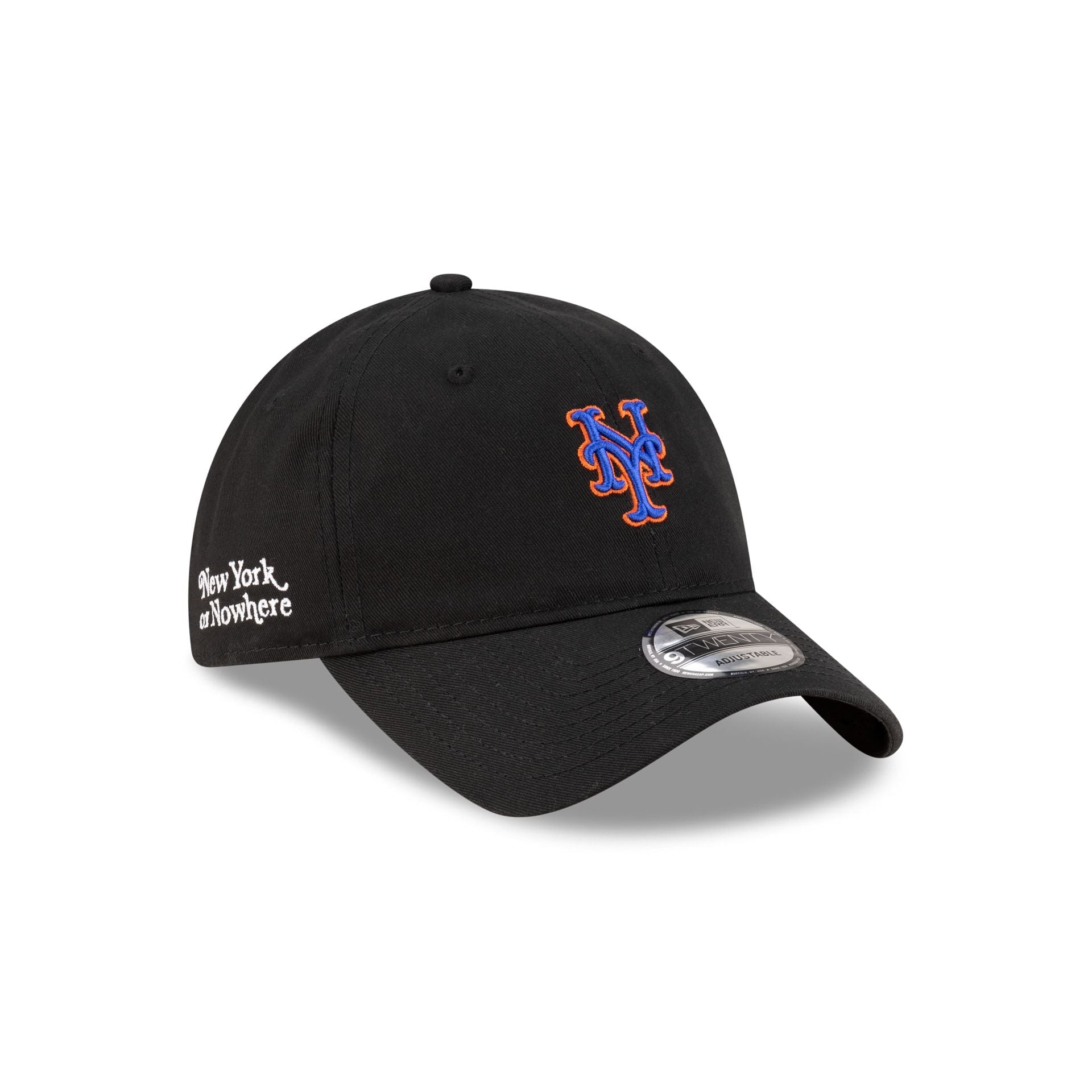 New York or Nowhere x New York Mets Black 9TWENTY Adjustable Hat