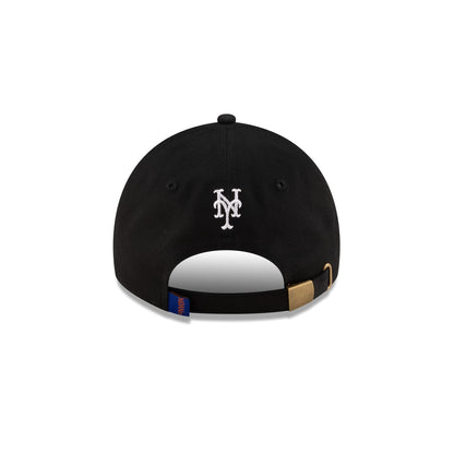 New York or Nowhere x New York Mets Black Apple 9TWENTY Adjustable Hat