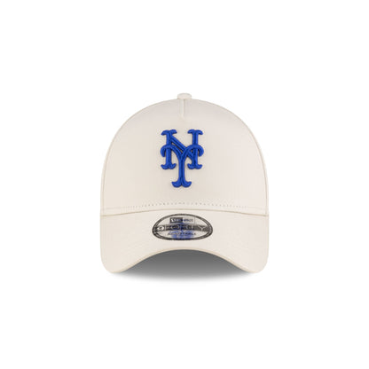 New York or Nowhere x New York Mets Chrome White 9FORTY A-Frame Snapback Hat