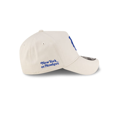 New York or Nowhere x New York Mets Chrome White 9FORTY A-Frame Snapback Hat