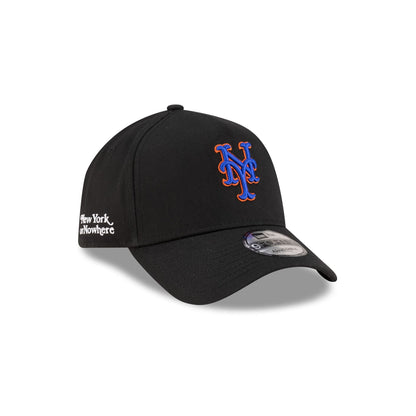 New York or Nowhere x New York Mets Black 9FORTY A-Frame Snapback Hat