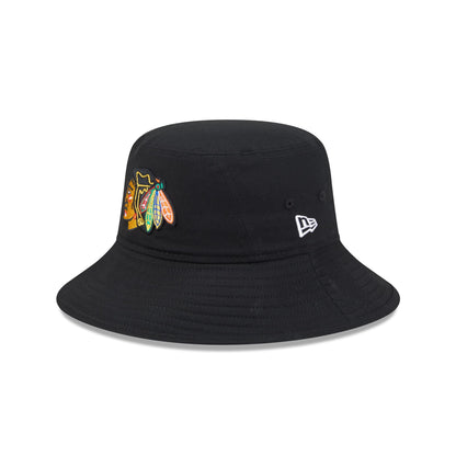 Chicago Blackhawks Black Bucket Hat Hat